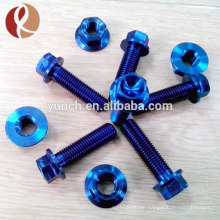 Hot Sales Gr5 M6 Titanium Hex Head Flange Bolt